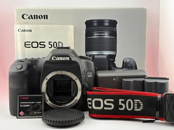 ★美品★キヤノン EOS 50D ボディ ★元箱、バッテリー、充電器、CFカード