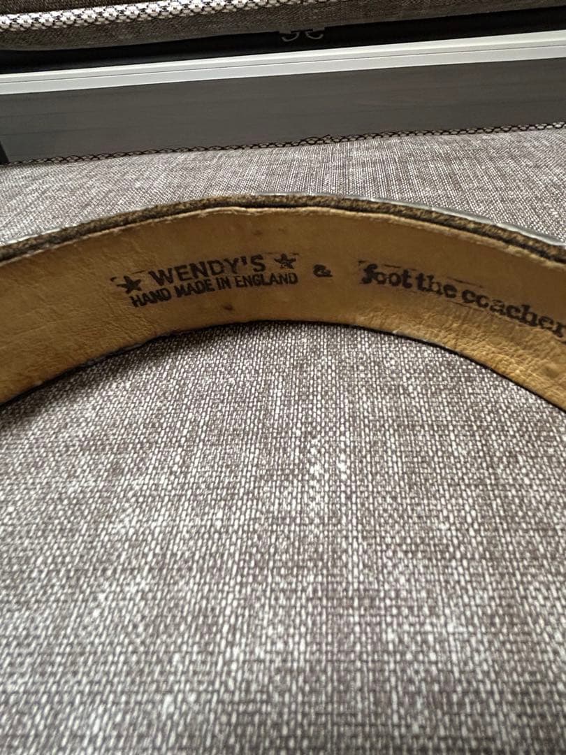 WENDY'S 3連スタッズレザーベルト フットザコーチャー