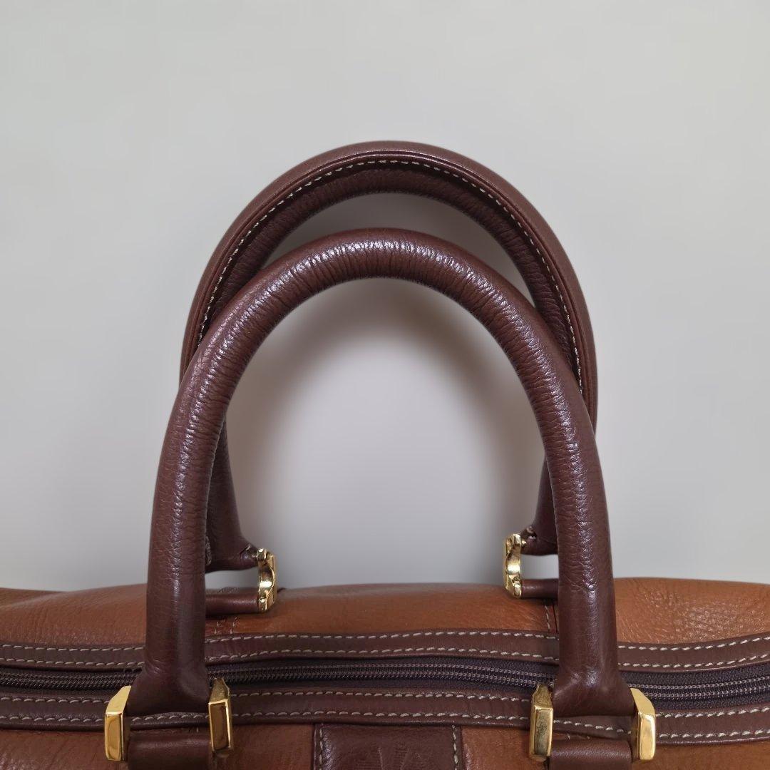 ENRIQUE LOEWE KNAPPE レザー本革 ボストンバッグ ポーチ