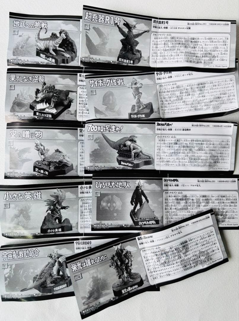 ウルトラ怪獣名鑑　ウルトラマン&ウルトラセブン3rdシーズン　10種セット