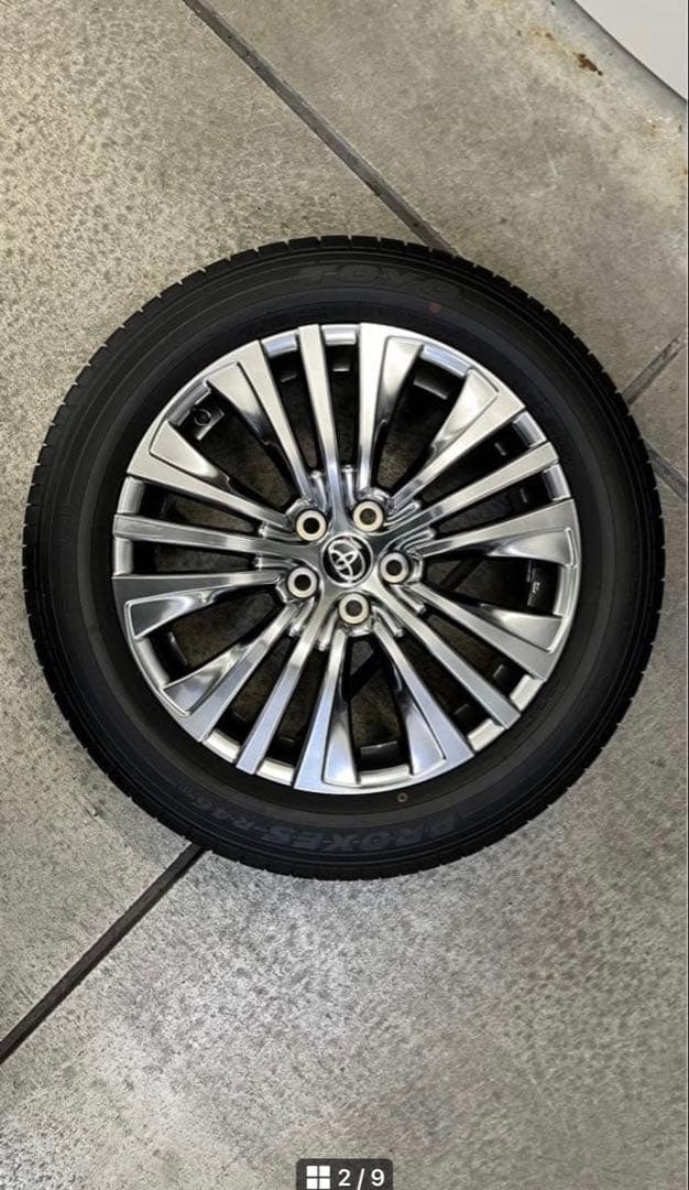 80ハリアー Z純正タイヤホイール4本①(4本中2本)