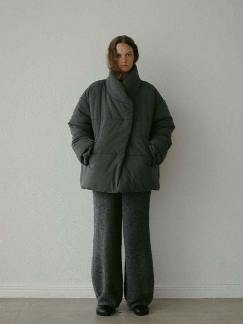 ETRE ストールカラーパディングコート