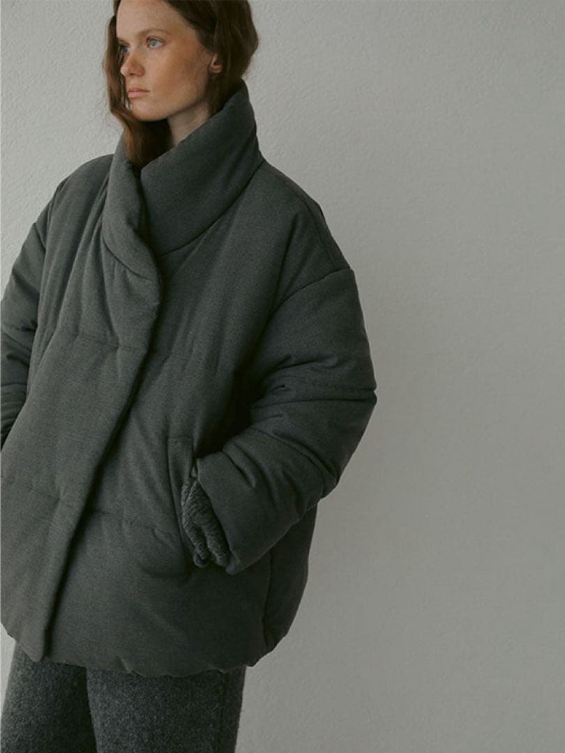 ETRE ストールカラーパディングコート