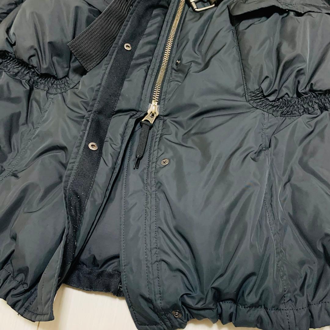 マリテフランソワジルボー ベルト付ロングダウンジャケット M Y2K フード収納