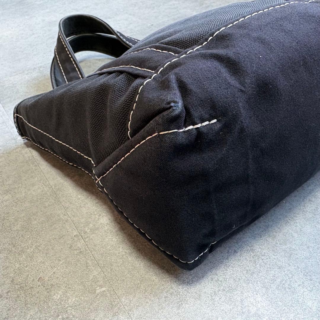 USA製 エルエルビーン トートバッグ スモール 白ステッチ ヴィンテージ 炭黒