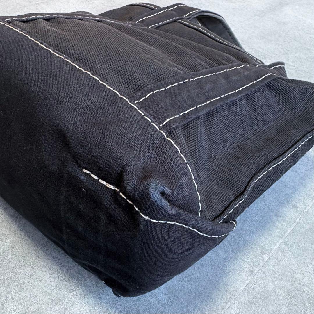 USA製 エルエルビーン トートバッグ スモール 白ステッチ ヴィンテージ 炭黒