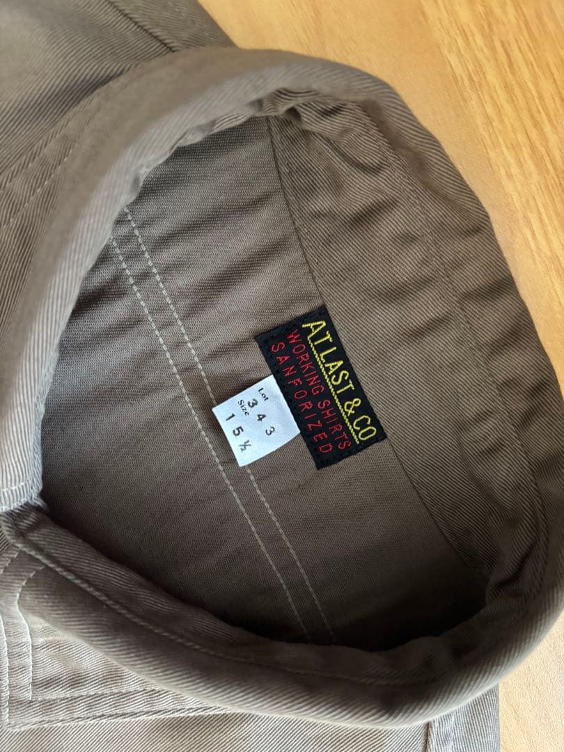 【最終値下げ】Atlast&Co TWILL SHIRT 15 1/2