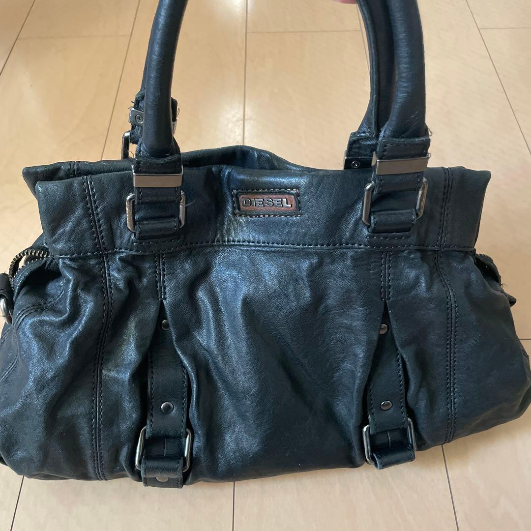 ディーゼル　ラムレザーハンドバッグ　ショルダー