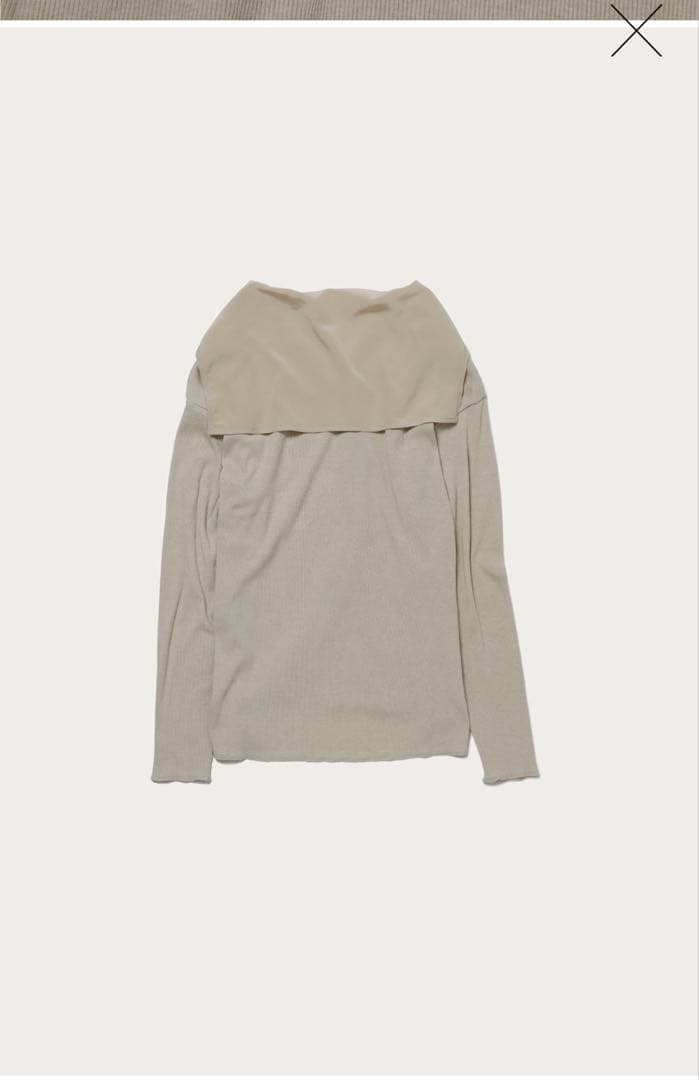 【美品】6(ROKU) RIB×SILK SAILOR COLLAR