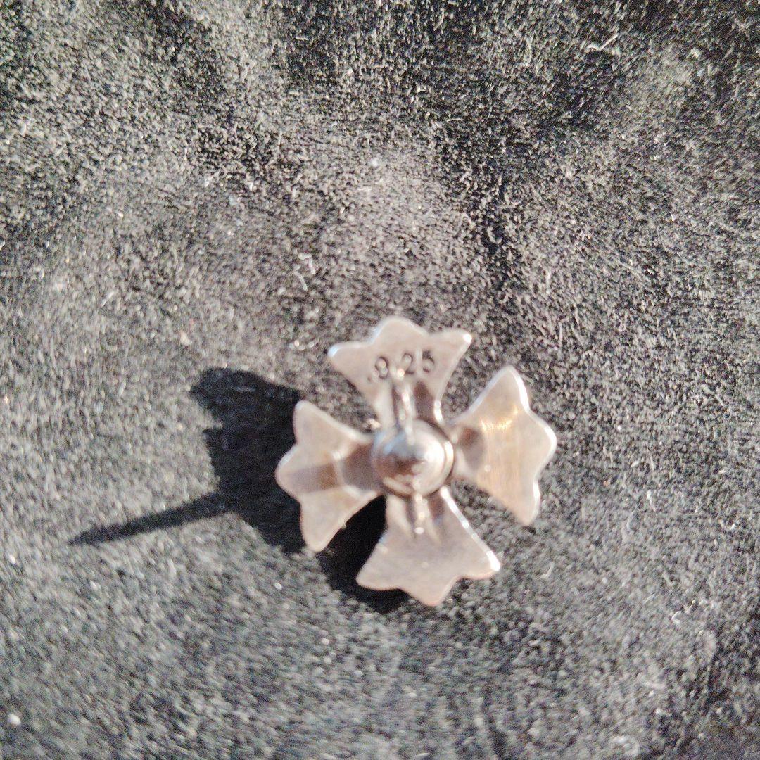 シルバー925 フローラルクロス　ピンバッジ　ジャンク品