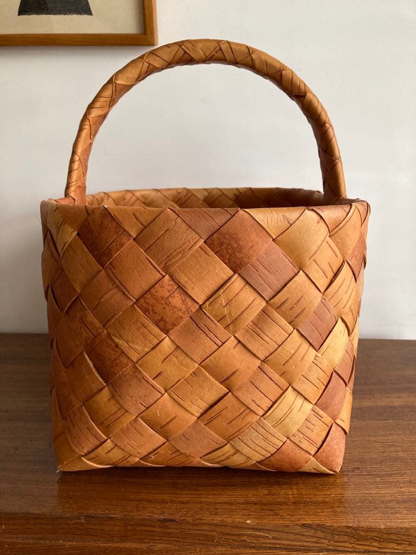 さ*ぁ様 Galina ガリーナ さんの白樺かご（特大サイズ）① フィンランド