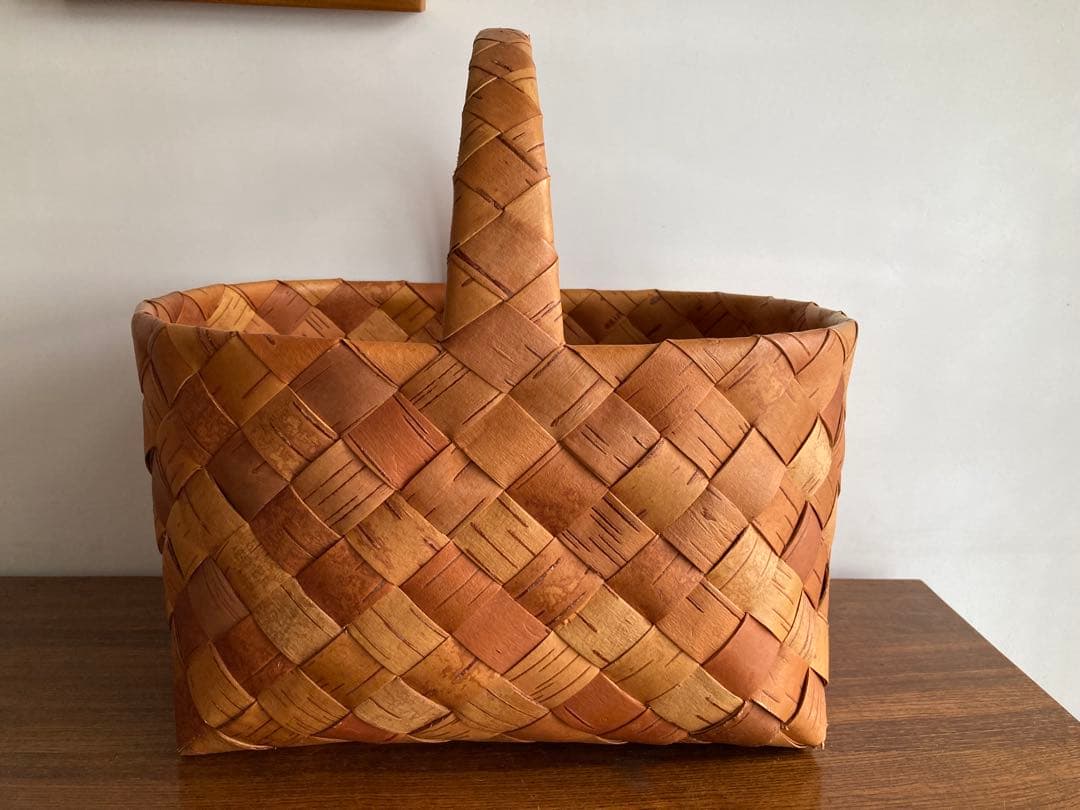 さ*ぁ様 Galina ガリーナ さんの白樺かご（特大サイズ）① フィンランド