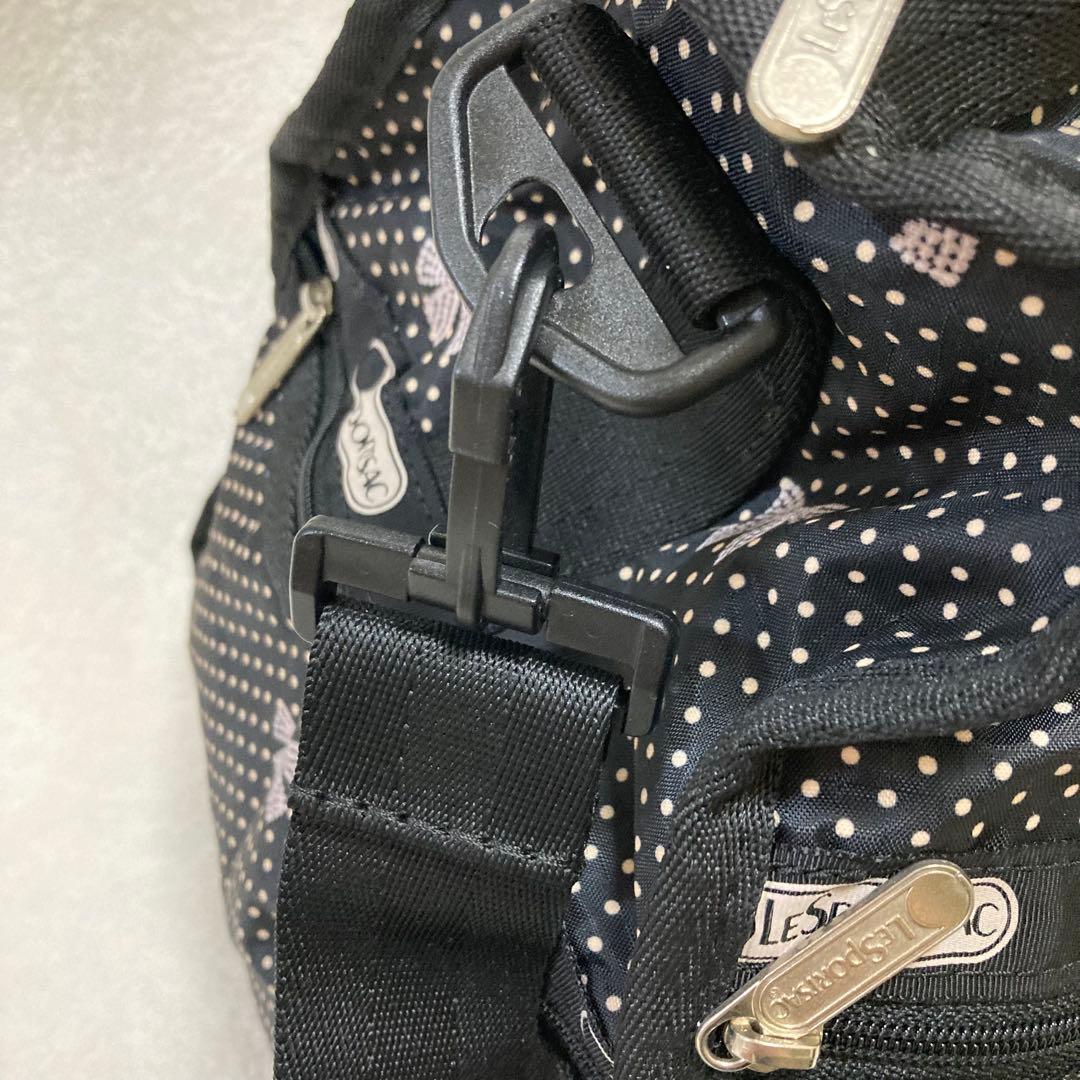 【極美品】LeSportsac レスポートサック ボストンバッグ リボン柄
