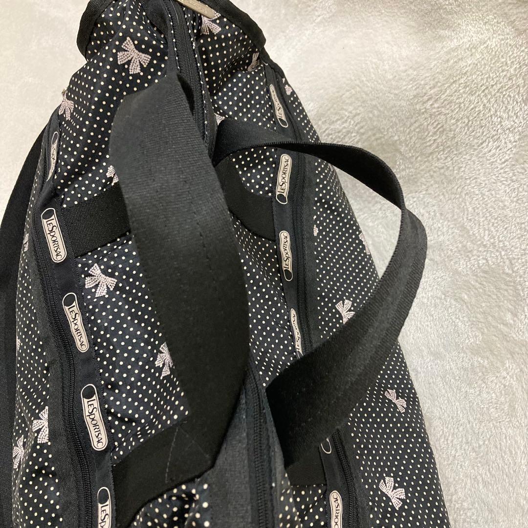 【極美品】LeSportsac レスポートサック ボストンバッグ リボン柄