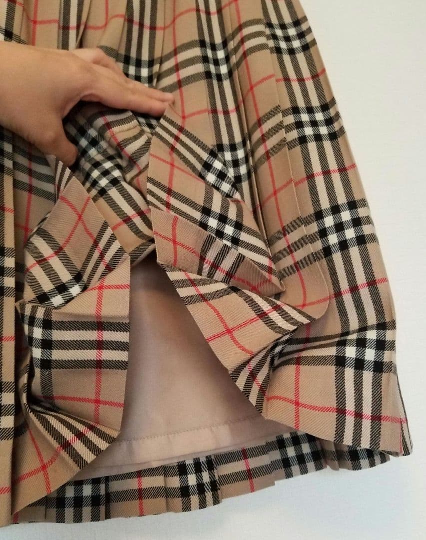 バーバリープリーツスカート美品良品キッズ◯大人◯150 160S 2度使用品◯