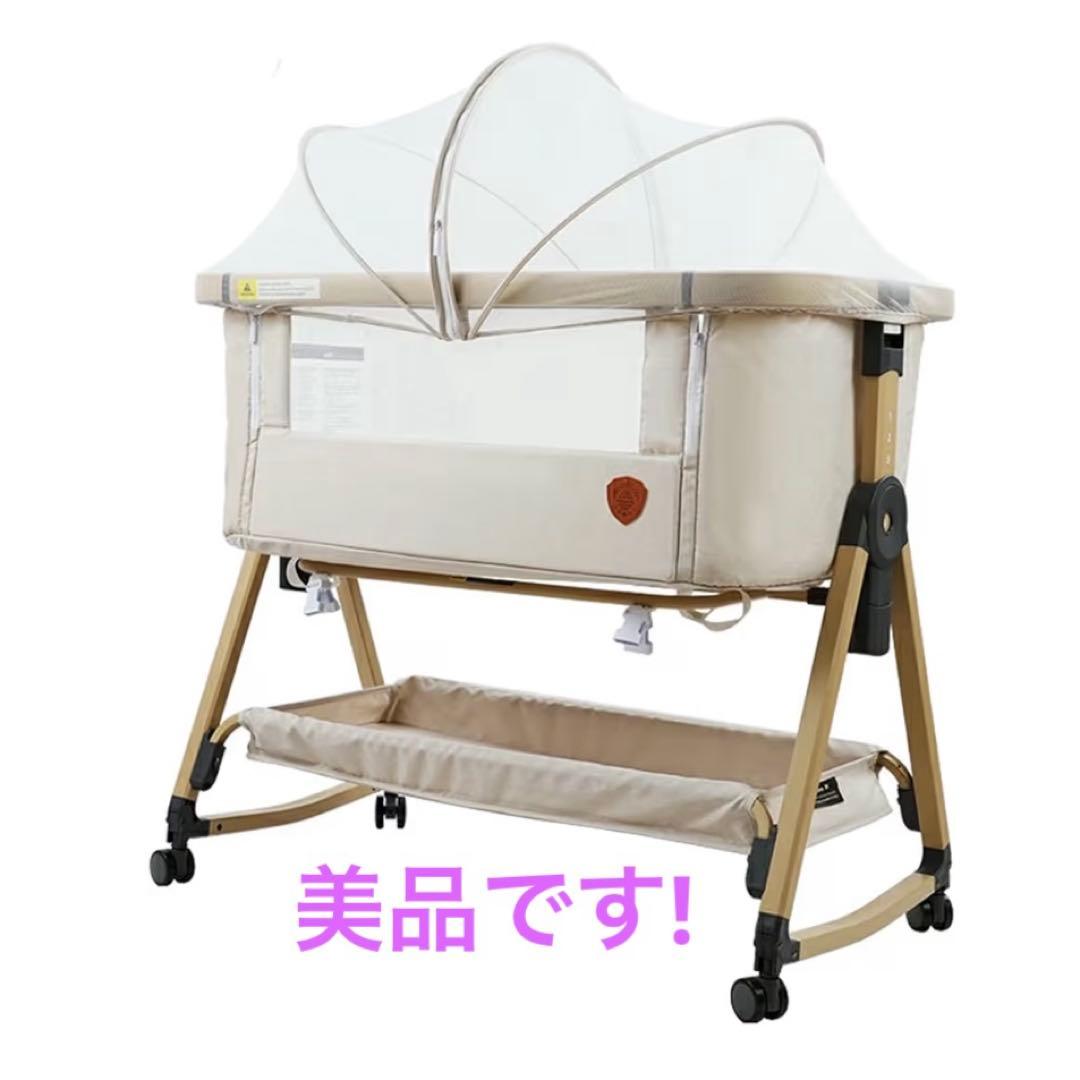 【備品等完備】ZOOBLY ベビーベッド 添い寝ベッド 折りたたみ　HZDMJ