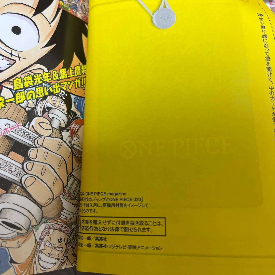 ワンピースマガジン20号 付録付き 新品未使用　プロモカード付