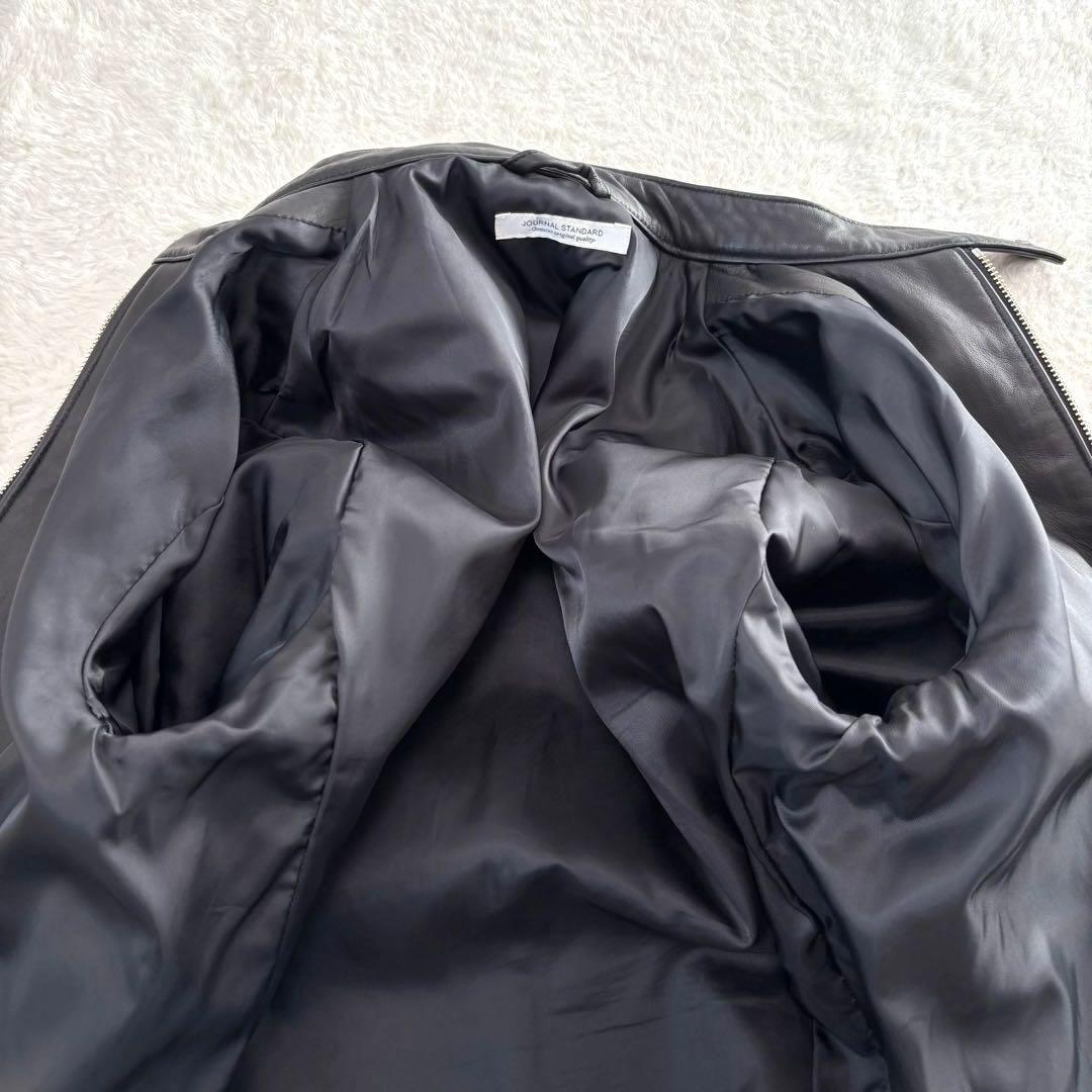 ジャーナルスタンダード シングルライダースジャケット 羊革 ブラック