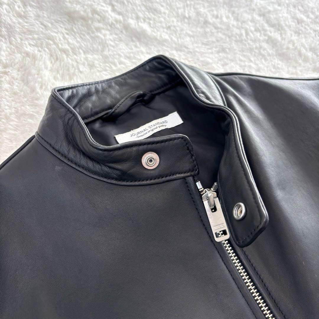 ジャーナルスタンダード シングルライダースジャケット 羊革 ブラック