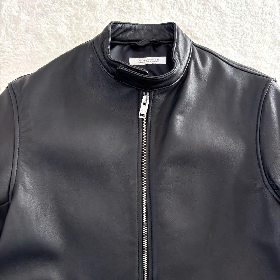 ジャーナルスタンダード シングルライダースジャケット 羊革 ブラック