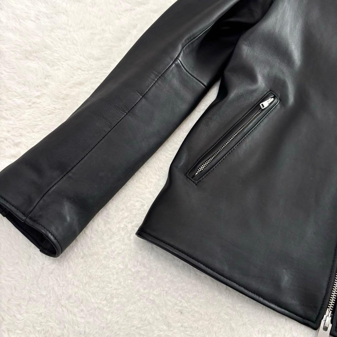 ジャーナルスタンダード シングルライダースジャケット 羊革 ブラック