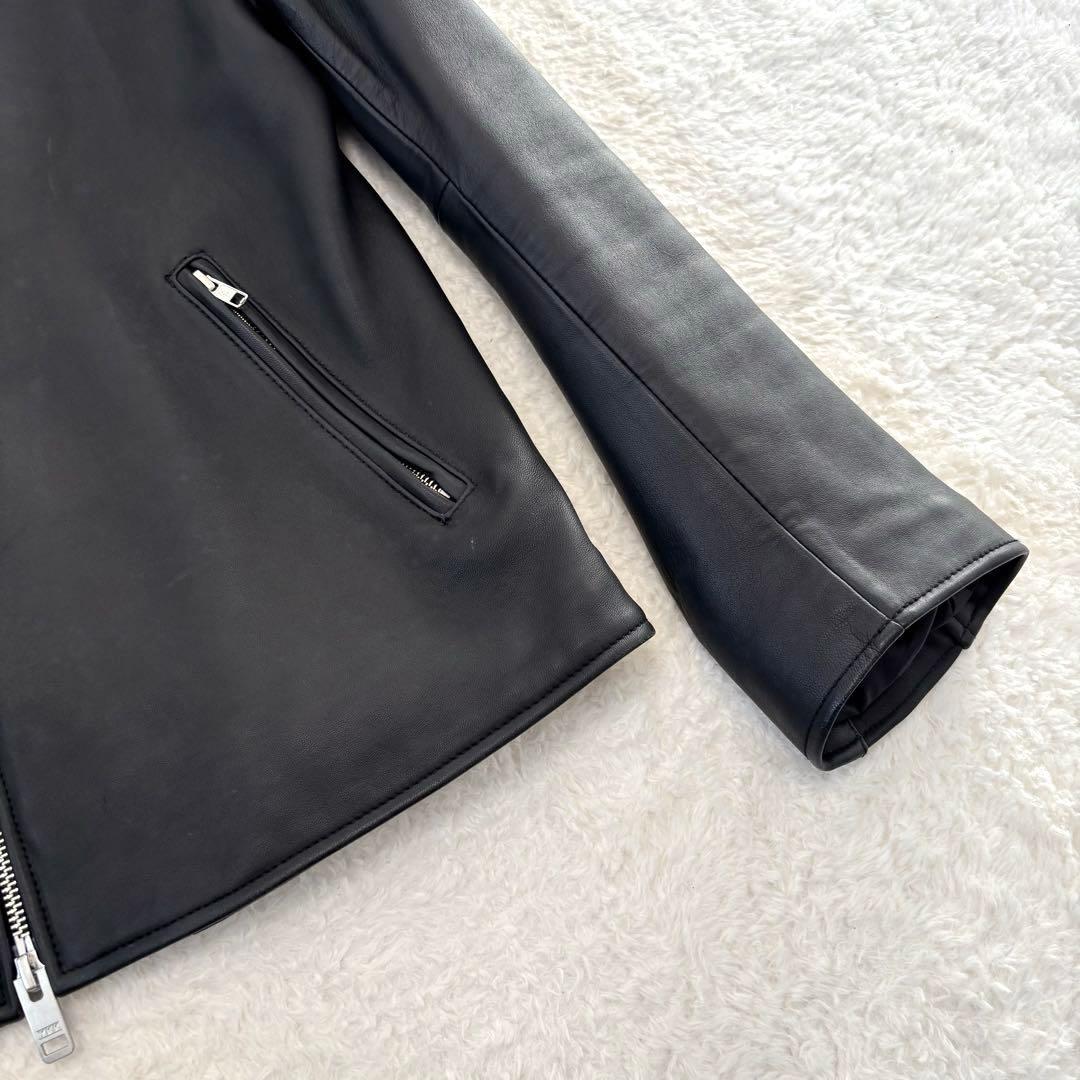 ジャーナルスタンダード シングルライダースジャケット 羊革 ブラック