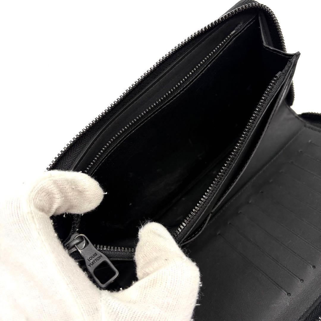 【極美品 IC搭載】ルイヴィトン トリヨン ジッピー ウォレット 長財布 黒