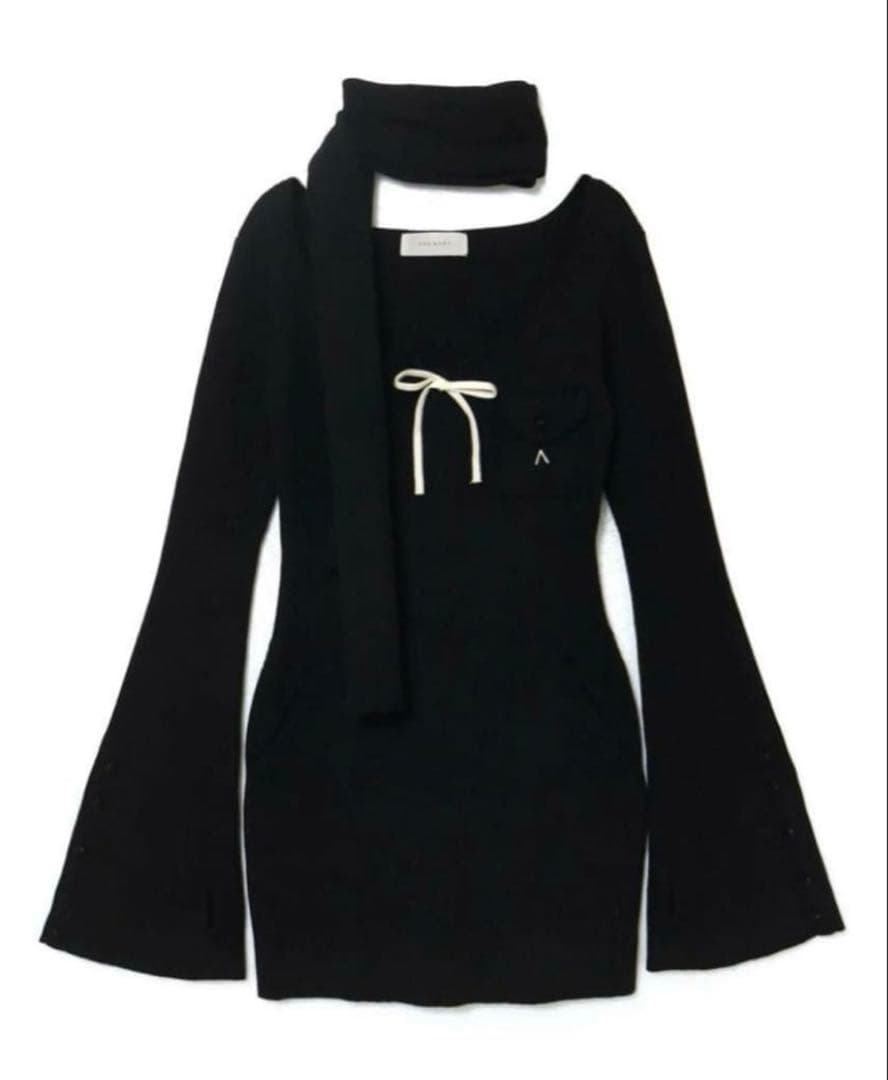 ワンピース andmary Leah muffler mini dress