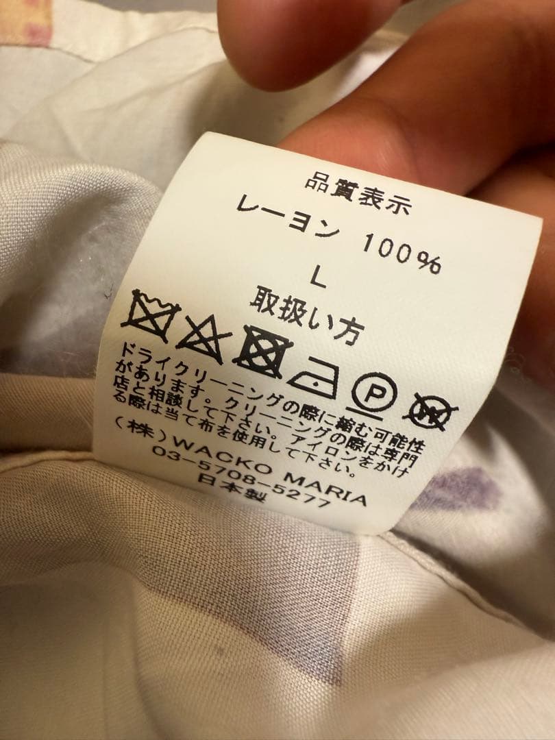 WACKO MARIA フォトプリントシャツ Lサイズ