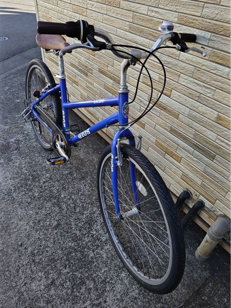 引取限定 中古 GIOS ジオス7段変速 400MM クロスバイク 防犯登録込