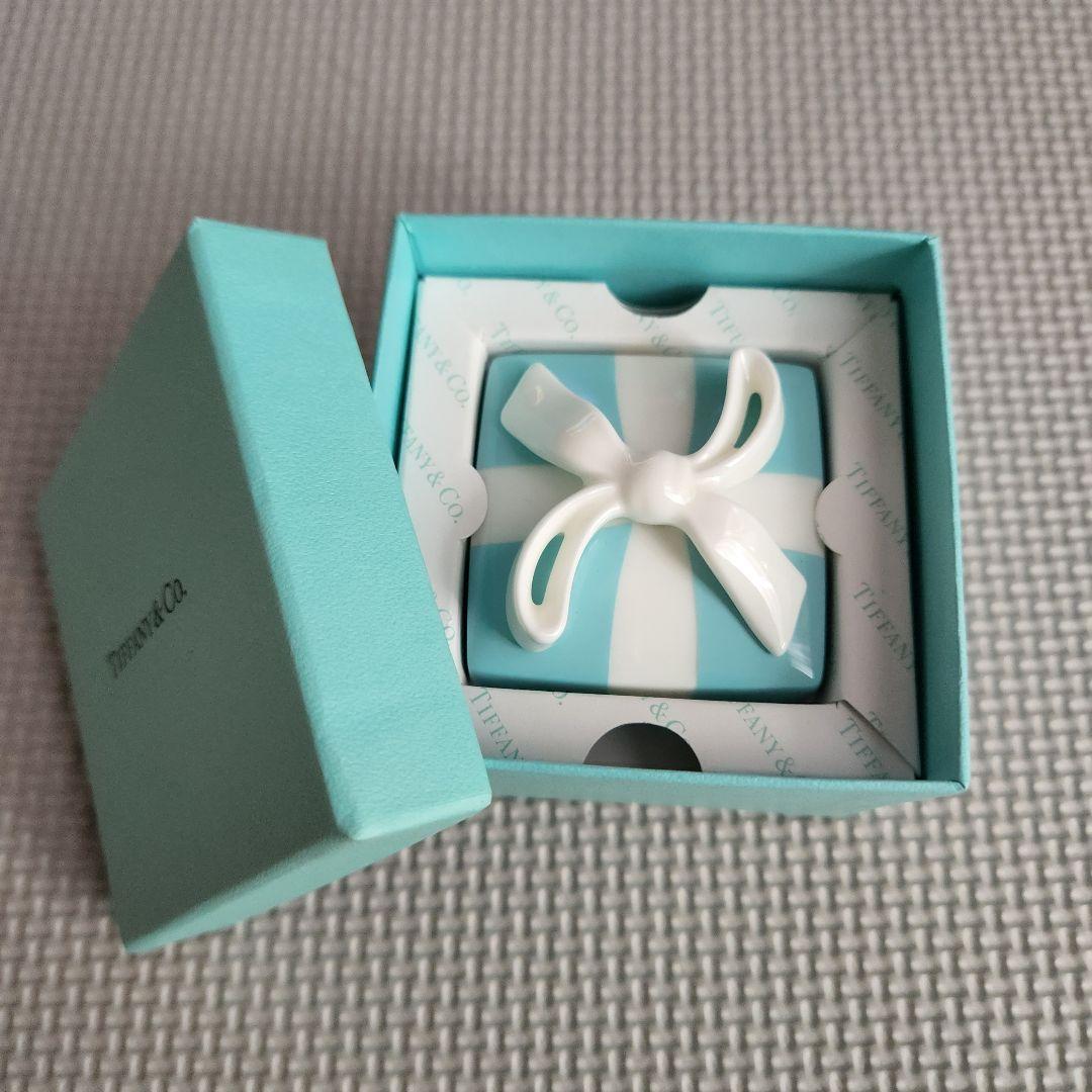 Tiffany & Co. 小物入れ ミニブルーボウボックス アクセサリーケース