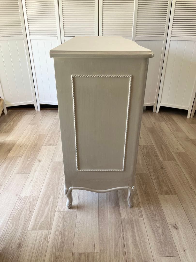 Malian  アンティーク調キャビネット天然木 ロマンチック インテリア