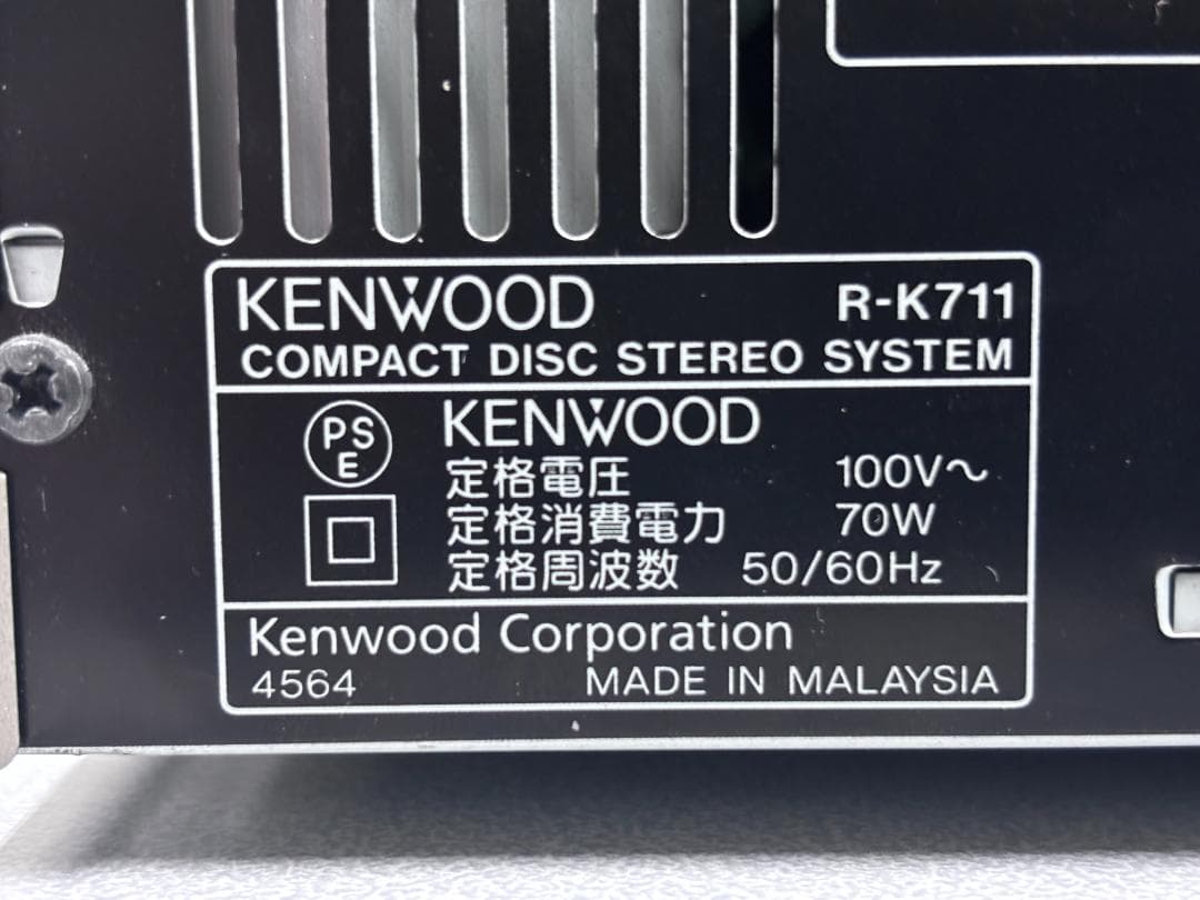 中古 Kenwood R-K711 コンパクト ハイファイコンポーネントシステム