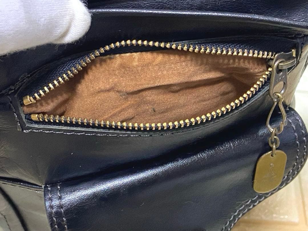 ポーター トスカーナ ショルダーバッグ 廃盤 レザー 本革 黒 吉田カバン 男女