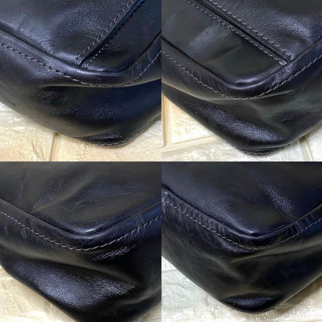 ポーター トスカーナ ショルダーバッグ 廃盤 レザー 本革 黒 吉田カバン 男女