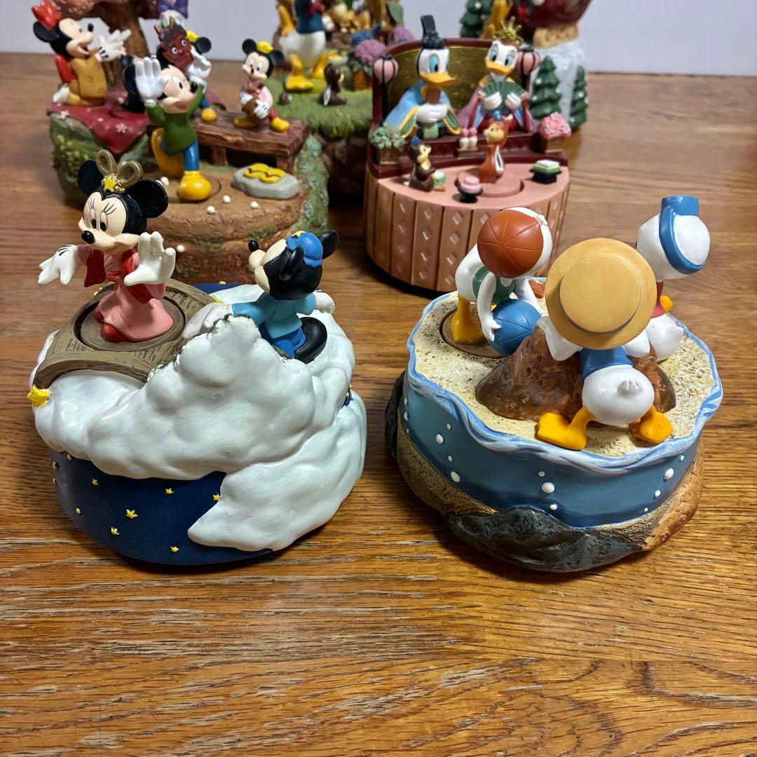 箱有 ディズニー オルゴール ベルメゾン 8個セット オブジェ フィギュア 希少