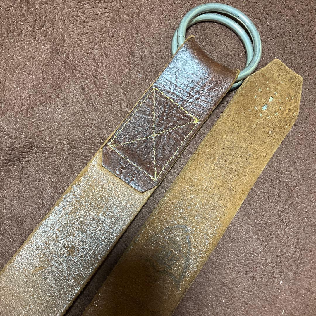 R★HTC ベルト　34 スタッズ　ターコイズ　ブラウン