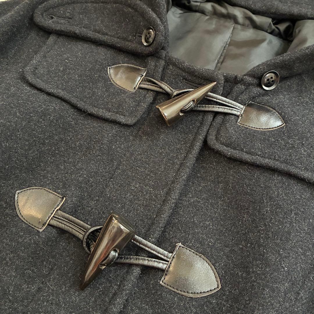 美品✨EASTBOY Venus ジップ付き ダッフルコート 黒 フード付