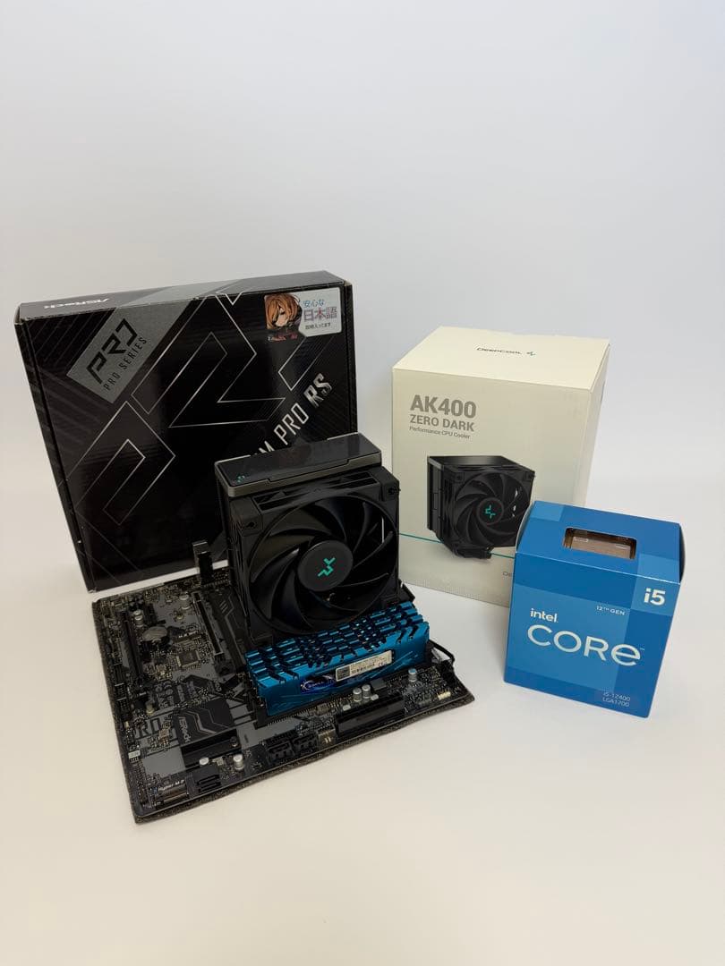 も*も様 【動作確認済】Intel12400+メモリ32GB+ CPUクーラー