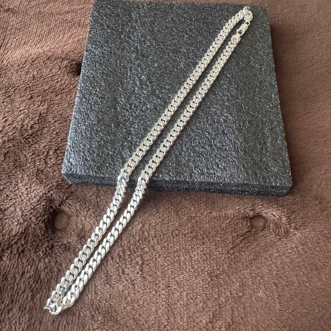 残り1点 50cm 42g スターリングシルバー925　6面カット 喜平 刻印