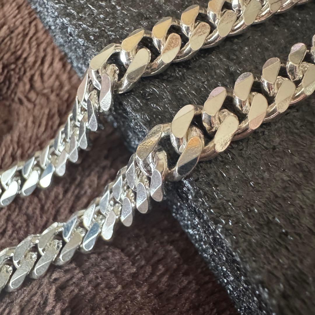 残り1点 50cm 42g スターリングシルバー925　6面カット 喜平 刻印