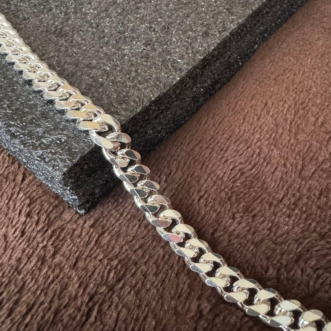 残り1点 50cm 42g スターリングシルバー925　6面カット 喜平 刻印