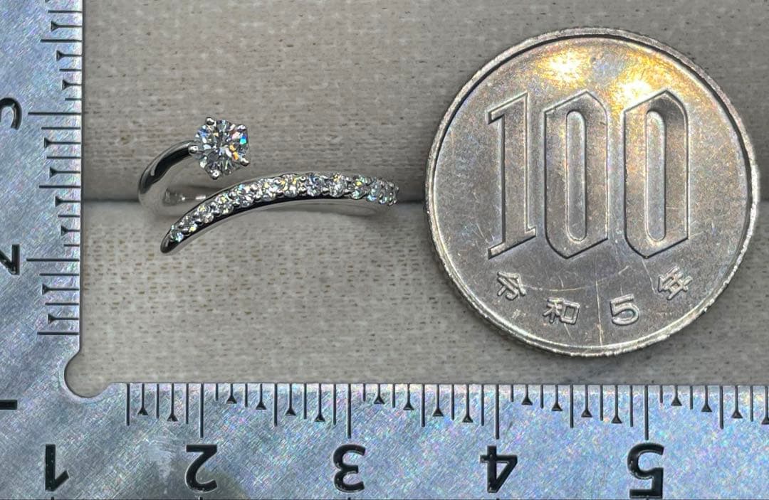 最終交渉可JA38★最高級 小寺智子 ダイヤモンド0.26ct プラチナ リング