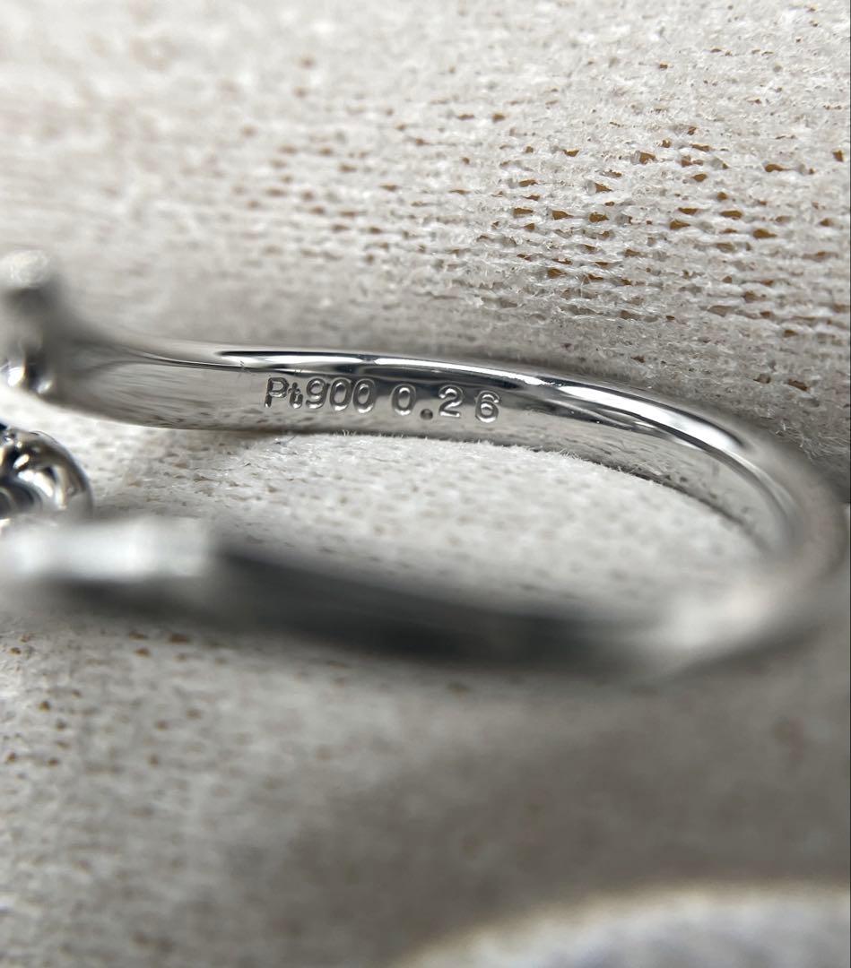 最終交渉可JA38★最高級 小寺智子 ダイヤモンド0.26ct プラチナ リング