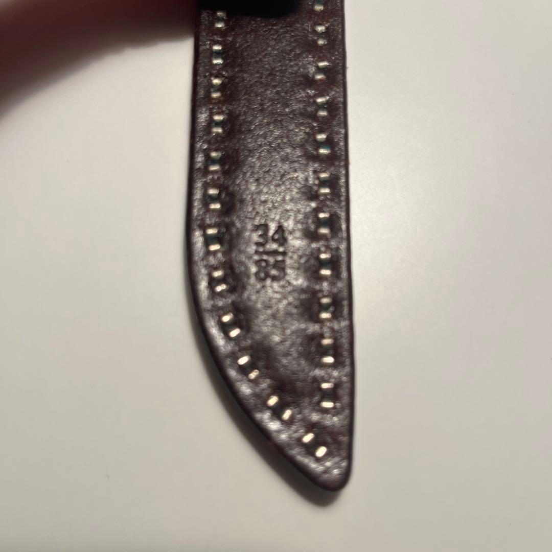 J&M DAVIDSON スタッズベルト茶