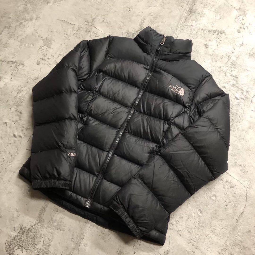 刺繍　700フィル ブラック　レディースM ヌプシ　ザノースフェイス　ダウン