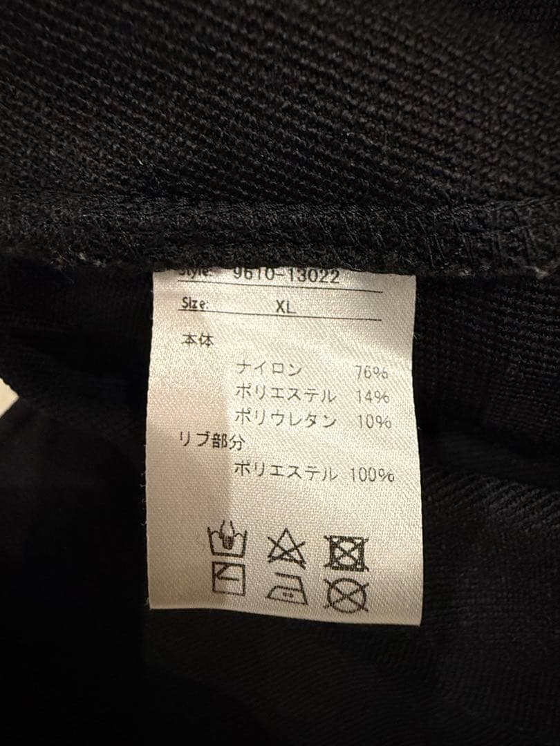 SLDO ダブルクロスストレッチリブパンツ/BLACK