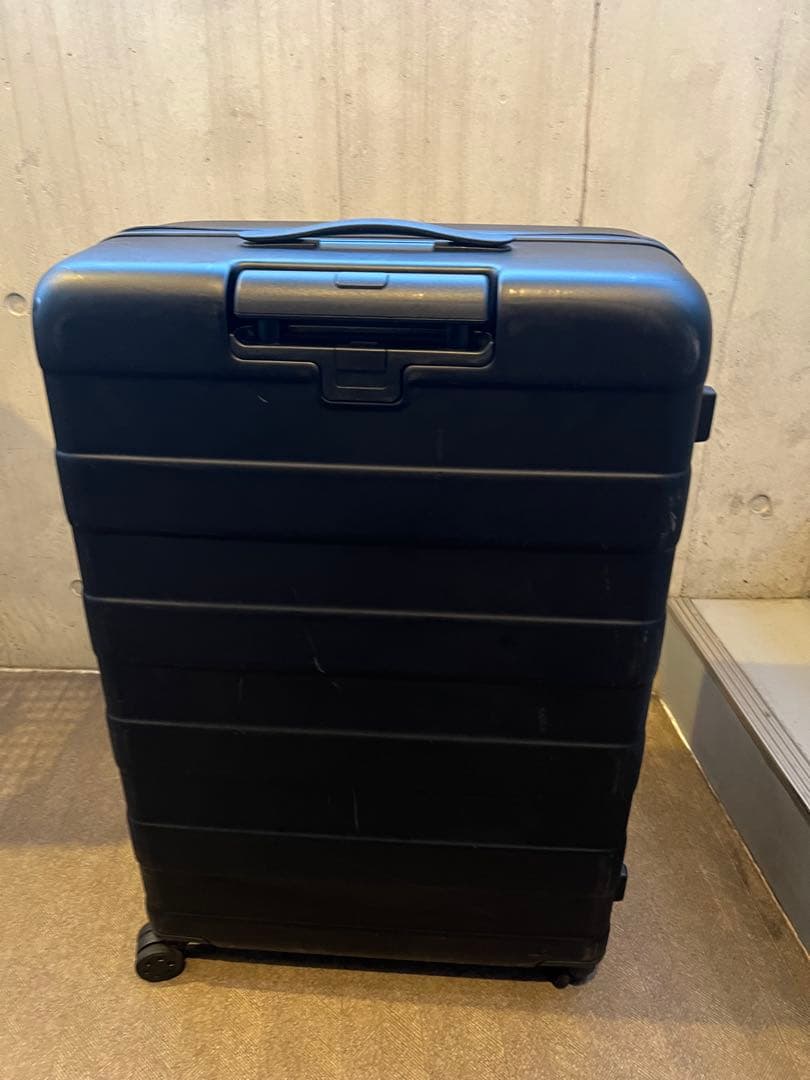 【美品✨1回使用】無印良品105L スーツケース 黒 消毒済み 4輪 TSA付