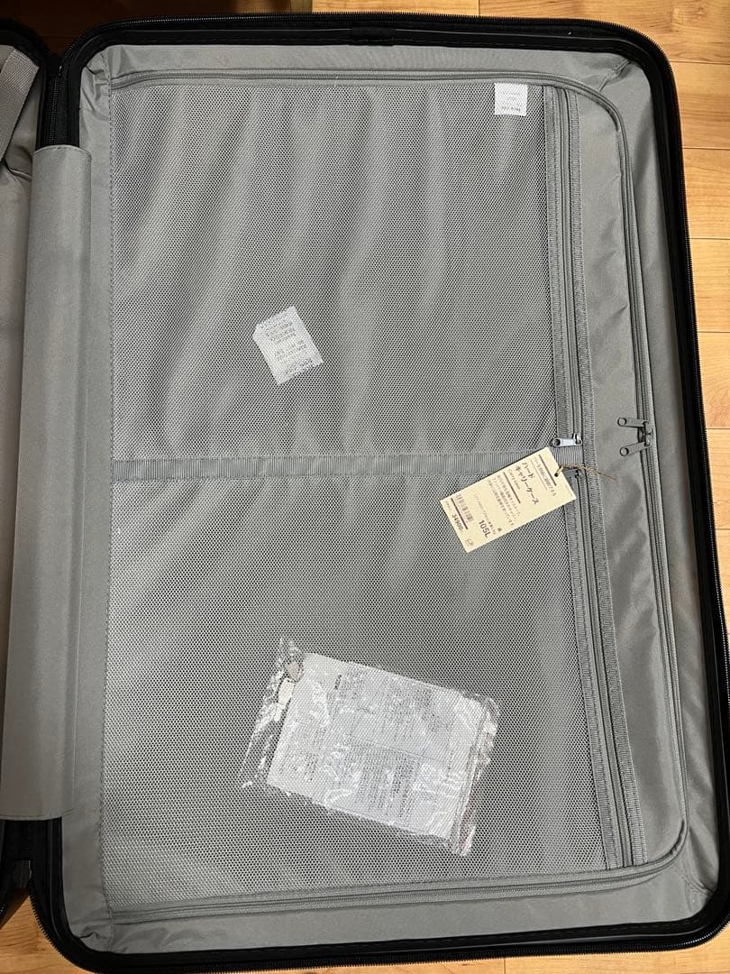 【美品✨1回使用】無印良品105L スーツケース 黒 消毒済み 4輪 TSA付