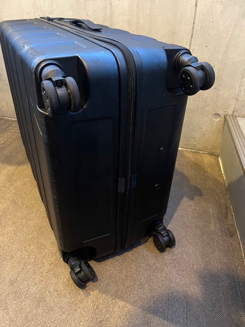 【美品✨1回使用】無印良品105L スーツケース 黒 消毒済み 4輪 TSA付